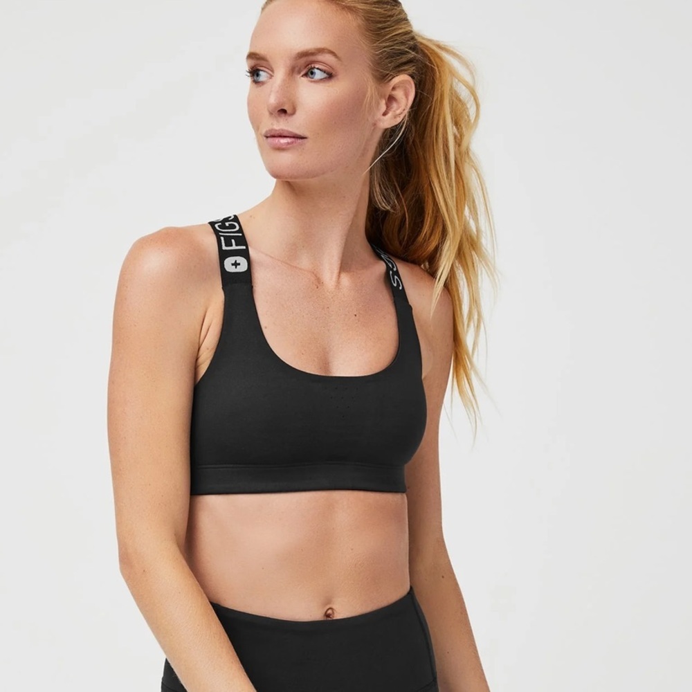 FIGS Black High-Performance Sports Bra | Size XL | NWOT